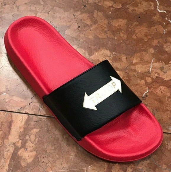 Men's Troop Arrow Slide Red | Black Fli Flops NWT - Picture 1 of 1